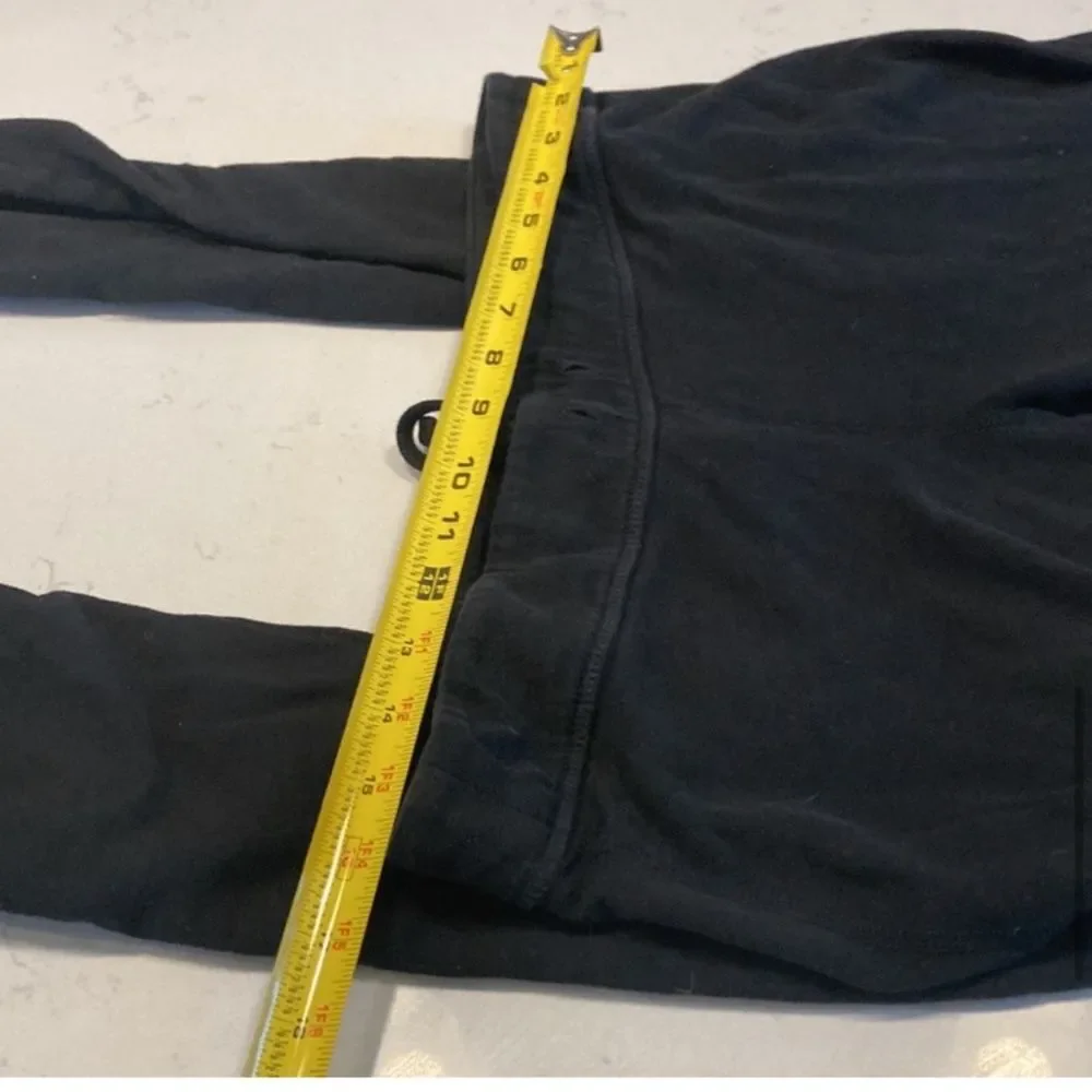 James Perse 100% Supima Cotton French Terry Black Low-Rise Back Pocket Joggers 2